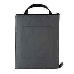 Vue Couverture pique-nique pliable en rPET Impact Aware™ de couleur gris| Krokrodeal