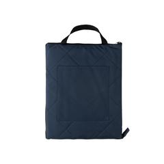 Vue Couverture pique-nique pliable en rPET Impact Aware™ de couleur bleu| Krokrodeal