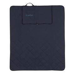 Vue Couverture pique-nique pliable en rPET Impact Aware™ de couleur bleu| Krokrodeal
