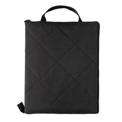 Vue Couverture pique-nique pliable en rPET Impact Aware™ de couleur noir| Krokrodeal