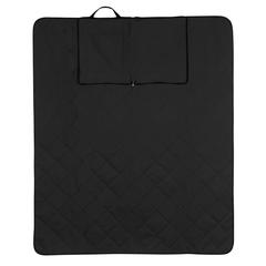 Vue Couverture pique-nique pliable en rPET Impact Aware™ de couleur noir| Krokrodeal