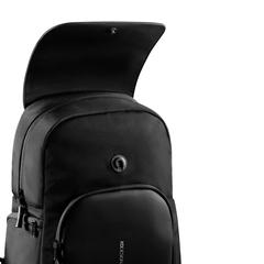 Vue Sac à dos souple XD Design de couleur noir| Krokrodeal