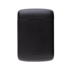 Vue Ecouteurs solaires en plastique recyclé RCS Skywave de couleur noir| Krokrodeal