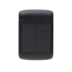 Vue Ecouteurs solaires en plastique recyclé RCS Skywave de couleur noir| Krokrodeal