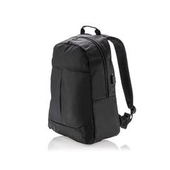 Vue Sac à dos pour ordinateur avec prise USB de couleur noir| Krokrodeal