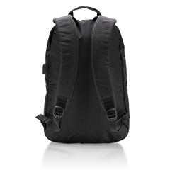 Vue Sac à dos pour ordinateur avec prise USB de couleur noir| Krokrodeal