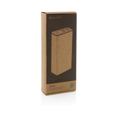 Vue Powerbank 20.000 mAh et 20W en aluminium recyclé RCS Terra de couleur gris| Krokrodeal