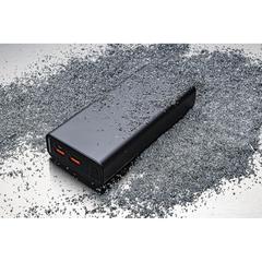 Vue Powerbank 20.000 mAh et 20W en aluminium recyclé RCS Terra de couleur gris| Krokrodeal