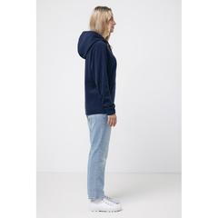 Vue Polaire à capuche en polyester recyclé Iqoniq Trivor de couleur bleu| Krokrodeal