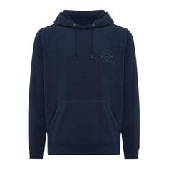 Vue Polaire à capuche en polyester recyclé Iqoniq Trivor de couleur bleu| Krokrodeal