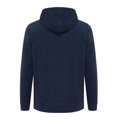 Vue Polaire à capuche en polyester recyclé Iqoniq Trivor de couleur bleu| Krokrodeal
