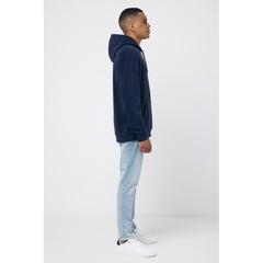 Vue Polaire à capuche en polyester recyclé Iqoniq Trivor de couleur bleu| Krokrodeal