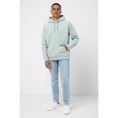 Vue Polaire à capuche en polyester recyclé Iqoniq Trivor de couleur vert| Krokrodeal