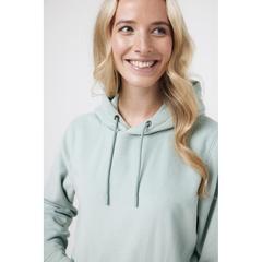 Vue Polaire à capuche en polyester recyclé Iqoniq Trivor de couleur vert| Krokrodeal