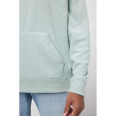 Vue Polaire à capuche en polyester recyclé Iqoniq Trivor de couleur vert| Krokrodeal