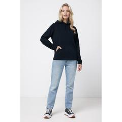 Vue Polaire à capuche en polyester recyclé Iqoniq Trivor de couleur noir| Krokrodeal