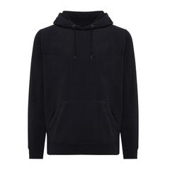 Vue Polaire à capuche en polyester recyclé Iqoniq Trivor de couleur noir| Krokrodeal