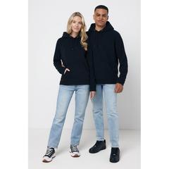 Vue Polaire à capuche en polyester recyclé Iqoniq Trivor de couleur noir| Krokrodeal