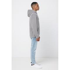 Vue Polaire à capuche en polyester recyclé Iqoniq Trivor de couleur gris| Krokrodeal