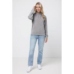 Vue Polaire à capuche en polyester recyclé Iqoniq Trivor de couleur gris| Krokrodeal