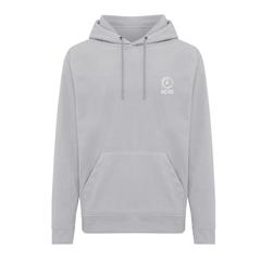Vue Polaire à capuche en polyester recyclé Iqoniq Trivor de couleur gris| Krokrodeal