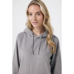 Vue Polaire à capuche en polyester recyclé Iqoniq Trivor de couleur gris| Krokrodeal