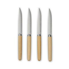 Vue VINGA Couteaux à viande 4pcs Retro de couleur gris| Krokrodeal