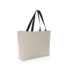Vue Sac tote iso en toile 240 g/m² recyclée non teintée Aware™ de couleur blanc| Krokrodeal
