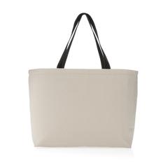 Vue Sac tote iso en toile 240 g/m² recyclée non teintée Aware™ de couleur blanc| Krokrodeal