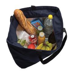 Vue Sac tote iso en toile 240 g/m² recyclée non teintée Aware™ de couleur bleu| Krokrodeal