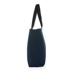 Vue Sac tote iso en toile 240 g/m² recyclée non teintée Aware™ de couleur bleu| Krokrodeal