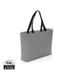 Vue Sac tote iso en toile 240 g/m² recyclée non teintée Aware™ de couleur gris| Krokrodeal