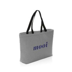 Vue Sac tote iso en toile 240 g/m² recyclée non teintée Aware™ de couleur gris| Krokrodeal