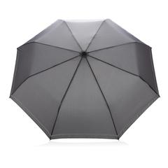 Vue Mini parapluie 20.5" rPET 190T réfléchissant Impact AWARE™ de couleur gris| Krokrodeal