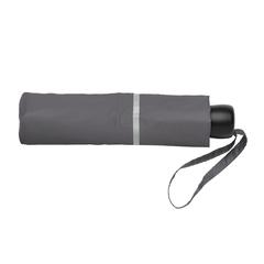 Vue Mini parapluie 20.5" rPET 190T réfléchissant Impact AWARE™ de couleur gris| Krokrodeal