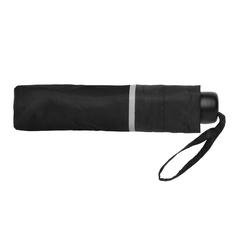 Vue Mini parapluie 20.5" rPET 190T réfléchissant Impact AWARE™ de couleur noir| Krokrodeal