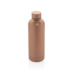 Vue Bouteille isotherme en acier Impact de couleur marron| Krokrodeal