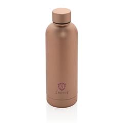 Vue Bouteille isotherme en acier Impact de couleur marron| Krokrodeal
