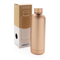 Vue Bouteille isotherme en acier Impact de couleur marron| Krokrodeal