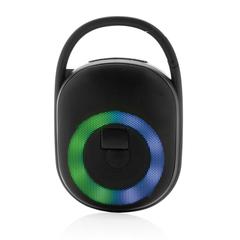 Vue Enceinte clip Lightboom 5W en plastique recyclé RCS de couleur noir| Krokrodeal