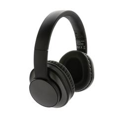 Vue Casque sans fil en aluminium recyclé Terra RCS de couleur gris| Krokrodeal