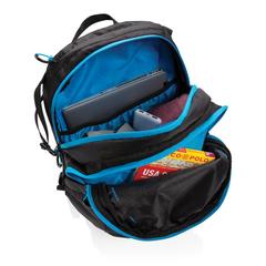 Vue Sac à dos de randonnée Explorer Medium 26L de couleur bleu| Krokrodeal