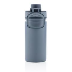 Vue Bouteille isotherme en acier avec bouchon sport de couleur bleu| Krokrodeal