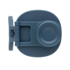 Vue Bouteille isotherme en acier avec bouchon sport de couleur bleu| Krokrodeal