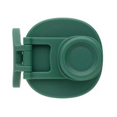 Vue Bouteille isotherme en acier avec bouchon sport de couleur vert| Krokrodeal