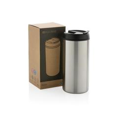 Vue Mug Metro en acier inoxydable recyclé RCS de couleur gris| Krokrodeal