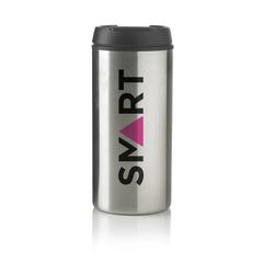 Vue Mug Metro en acier inoxydable recyclé RCS de couleur gris| Krokrodeal