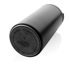 Vue Mug Metro en acier inoxydable recyclé RCS de couleur noir| Krokrodeal