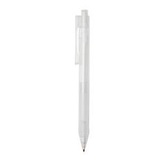 Vue Stylo X9 finition givré avec grip silicone de couleur blanc| Krokrodeal