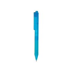 Vue Stylo X9 finition givré avec grip silicone de couleur bleu| Krokrodeal